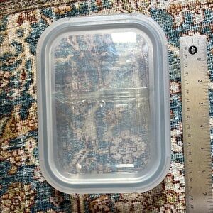 Clear Glass Storage Container with Lid